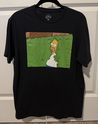 #ad The Simpsons Homer Simpson 20th Anniversary Black Graphic Men#x27;s M T Shirt $4.00