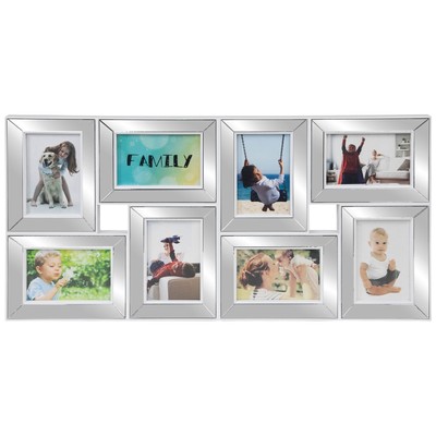 Northlight 27.5'' White Trimmed Encased Photo Picture Frame Collage Wall Decor