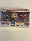Funko Pop 4 Pack Marvel Captain America Civil War Iron Man Hawkeye Spider-Man