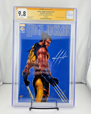 Fame: Hugh Jackman (As Wolverine) CGC 9.8 Signed/Sketched by URIBE #61/100 C2E2