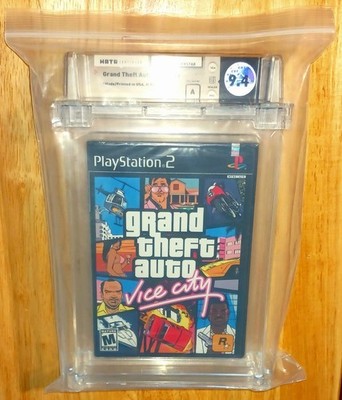 Grand Theft Auto Vice City (PS2, 2002) WATA Grade 9.4NM 1st edition A-rated seal