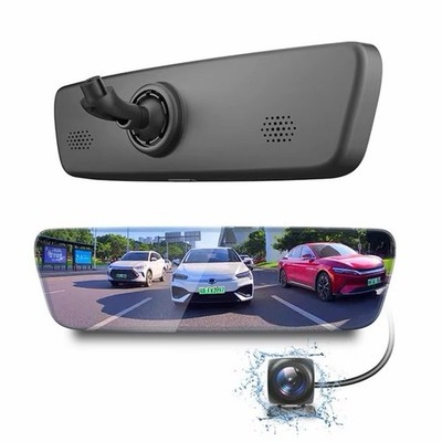 1080P WiFi Dash Cam Mirror .Full Screen Rearview CameraCar DVR