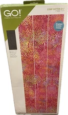 Accuquilt GO! Fabric Cutting Die Strip Cutter 2 1/2" 2" Finished  55017 Preowned