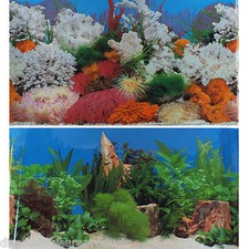 19"/49cm Aquarium Background Marine Coral/Freshwater Planted Fish Tank #G