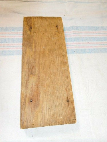 Antique Salvage Plinthe ~ One Oak Base Block 5" wide x 12 3/4" tall x 1" #2362 - Picture 3 of 3