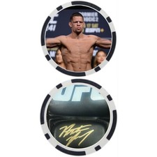 Nate Diaz - POKER CHIP - GOLF BALL MARKER ***SIGNED***