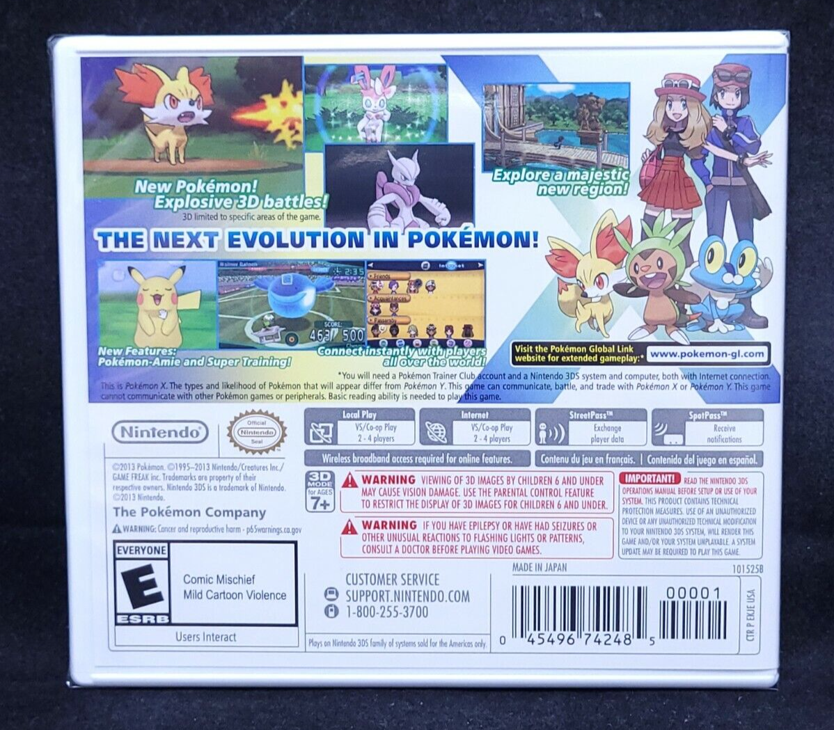Pokemon X (Nintendo 3DS) BRAND NEW / US Version / Box Pokemon X (Nintendo 3DS) BRAND NEW / US Version / Box