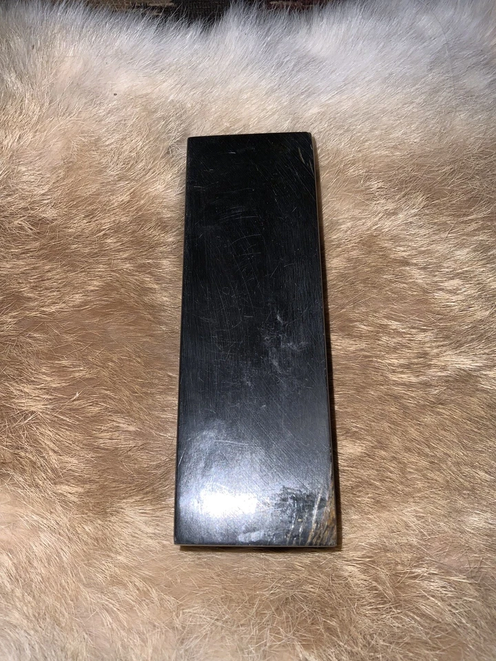 BLOQUE DE MANGO DE CUCHILLO DE CUERNO DE BÚFALO 5” X 1.5” X 1”, Negro, Cuerno para hacer cuchillos Foto 3 de 4