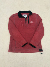 Weird Fish Macaroon Quarter Zip Sweater Adult Small Red Outdoors Sports Hiking