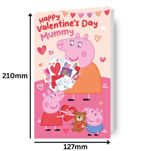 Linda tarjeta de San Valentín momia Peppa Pig - Imagen 2 de 6