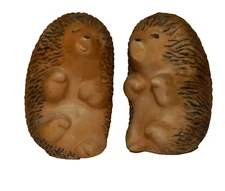 Happy Little Hedge Hog Salt Pepper Shakers