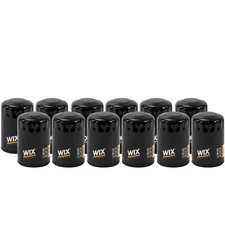 Wix Set of 12 Engine Motor Oil Filters For Buick Cadillac Chevrolet GMC FI
