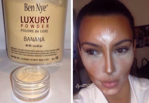 New Ben Nye Banana Powder Compact W/Brush Luxury Face Makeup Kim Kardashian - Picture 12 of 12