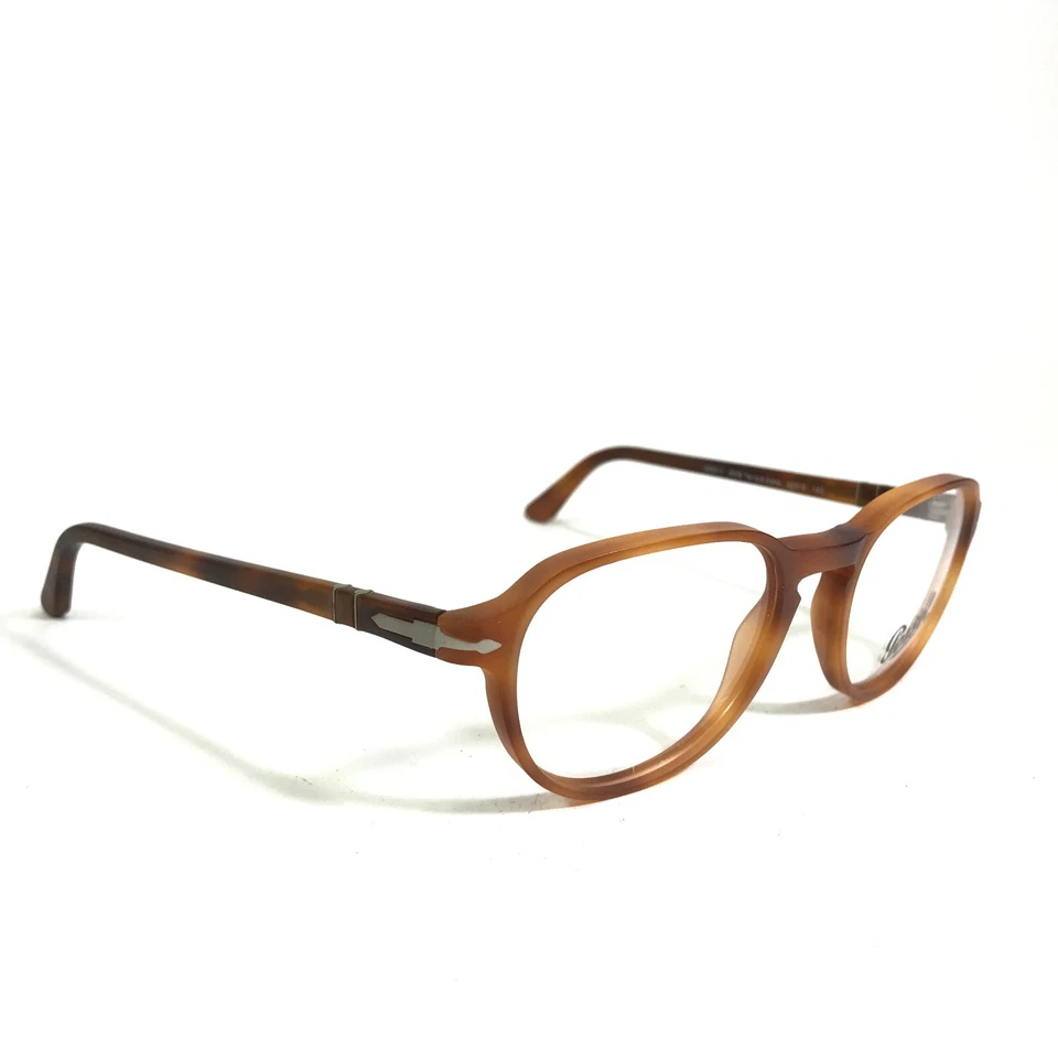 Monturas de gafas Persol 3053-V 9006 Terra di Siena marrón redondo 52-19-145 Foto 2 de 4