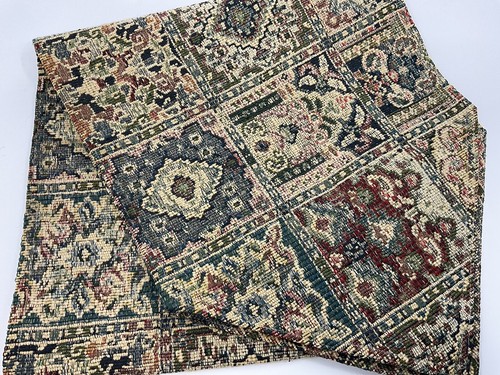 Tapiz Vintage Mesa Corredor Diseño Ornamentado Único Multicolor Azul Verde Rojo - Imagen 4 de 15
