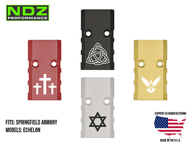NDZ Springfield Echelon Optic Slide Cover Plate VIS Aluminum Engraved Spiritual