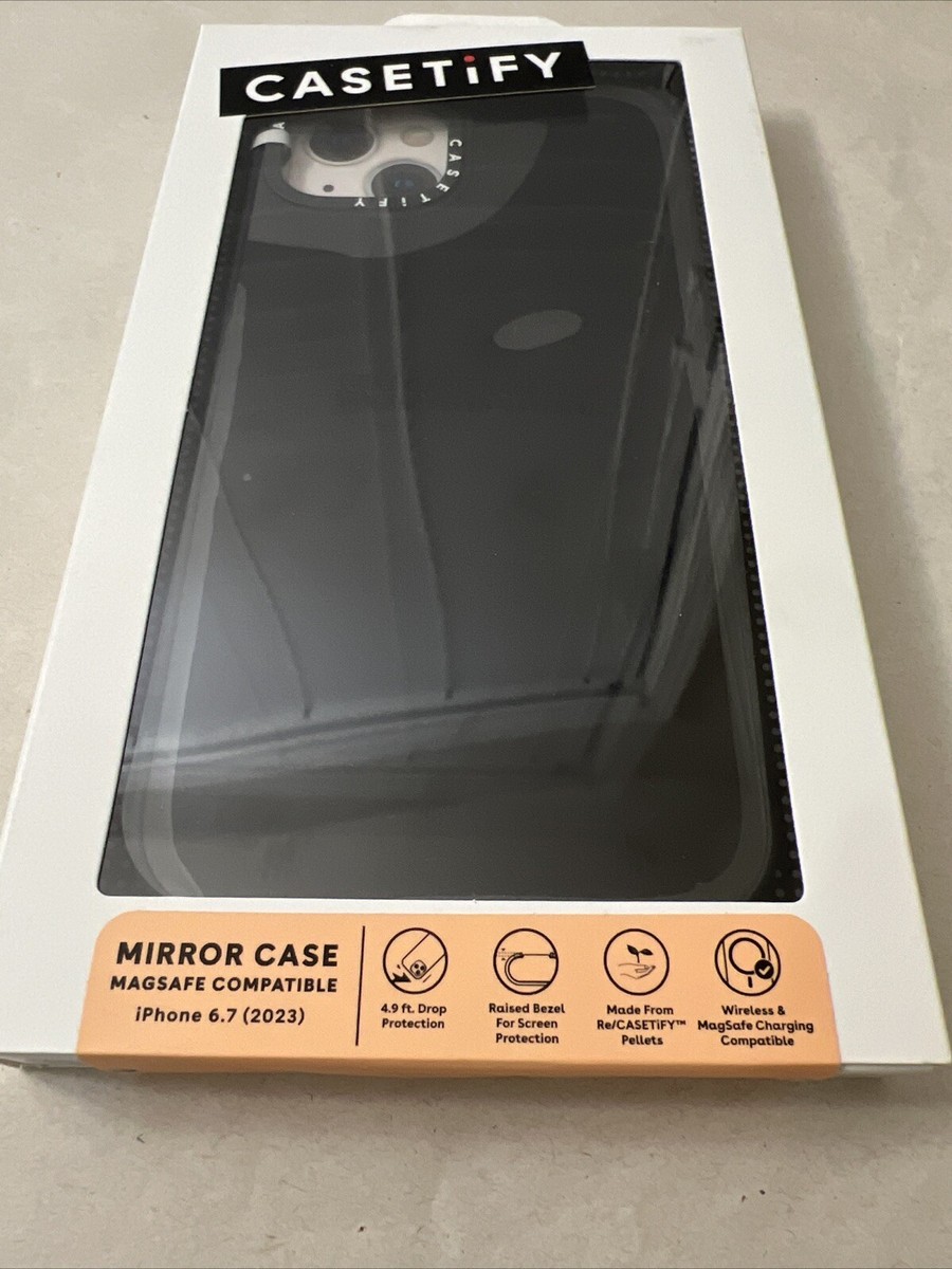CASETiFY Mirror Case w/ Magsafe for iPhone 15 PLUS Black w