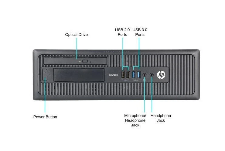 hp Quad Core Windows 7 Pro 500GB  16GB WiFi ready PC Desktop - Image 4 of 4
