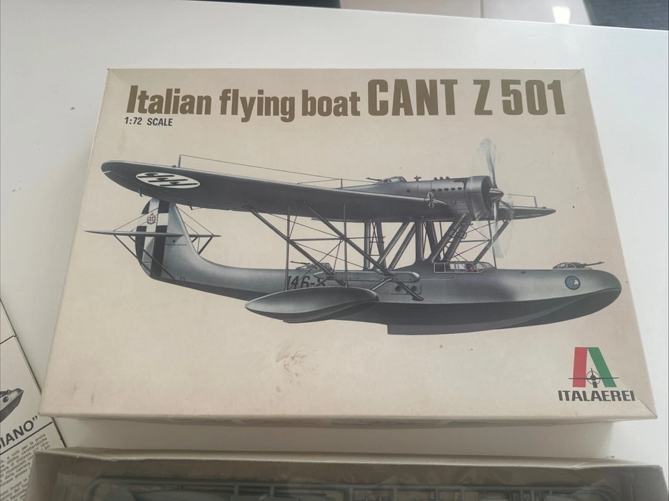 Italeri 112 - 1/72 Italien Hydravion à Coque Cant Z 501 - Neuf - Photo 2/4