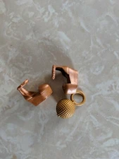 Capsule Chix Chicks Ctrl + Alt +Magic Doll Purse Shoes GOLD METALLIC JEWEL