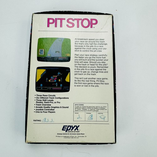 PIT STOP - Coleco Vision, 1983 ColecoVision CIB Complete in Box EPYX Free Ship! - Picture 9 of 12