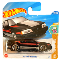 Hot Wheels '92 Ford Mustang Hw 70S Vs 90S 7/10 2025 127/250 Modellauto Spielzeug