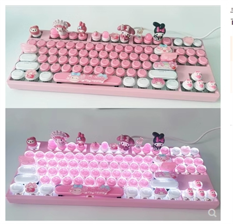 My Melody Mechanical Keyboard 87 Keys Keypad Cyan Axis Compu