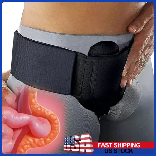Removable Inguinal Groin Hernia Belt for Men Abdominal Groin Support Truss Brace - Picture 1 of 32