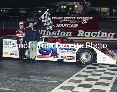 #ad #ad 8X10 PHOTO #2920 9; FEB 1992 BOBBY BLOUNT VOLUSIA SPEEDWAY LATE MODEL $9.99