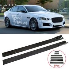 Seitenschweller Kohlefaser Schwarz Spoilerlippe Diffusor Lippe Für Jaguar XE XF