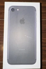 Empty BOX ONLY Apple iPhone 7 Genuine Original 32gb Black With Insert & Sticker