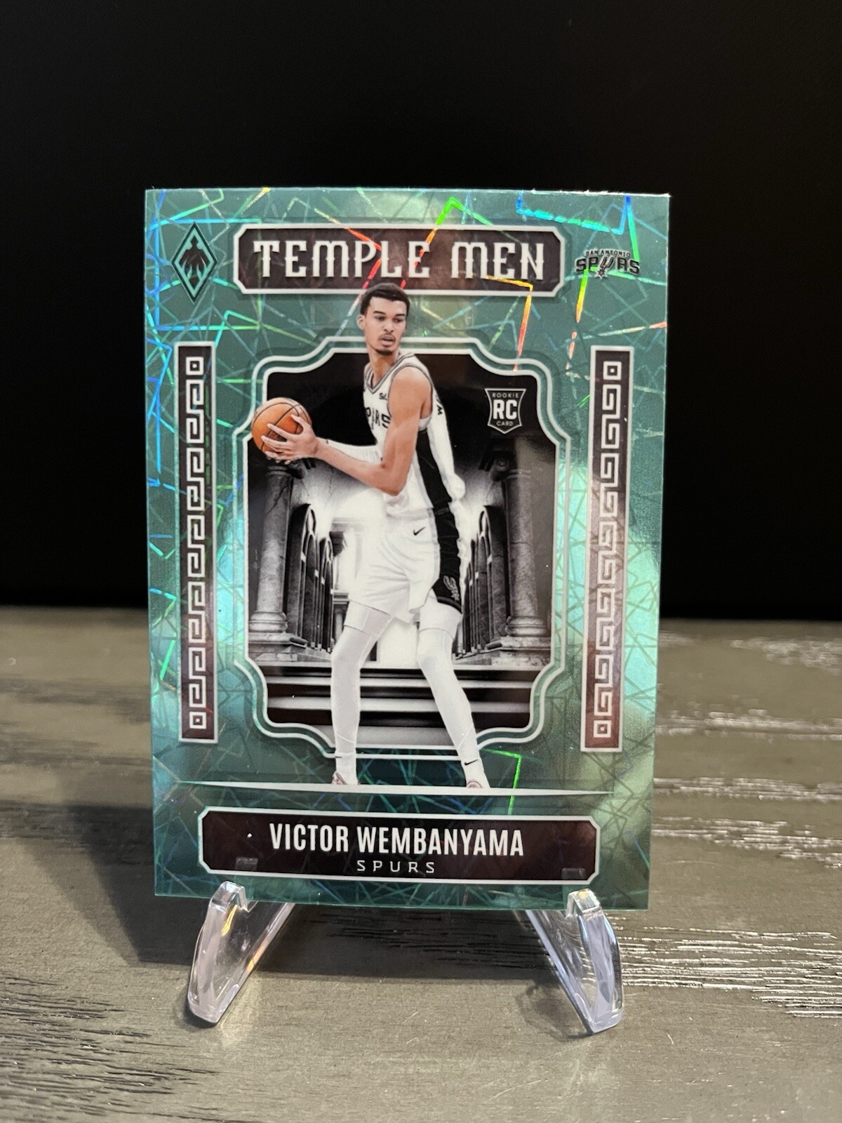 Victor Wembanyama 2023 Phoenix #7 Temple Men Teal Lazer Rookie RC Spurs