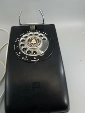 Rare STROMBERG CARLSON Mid Century Black Public telephone 