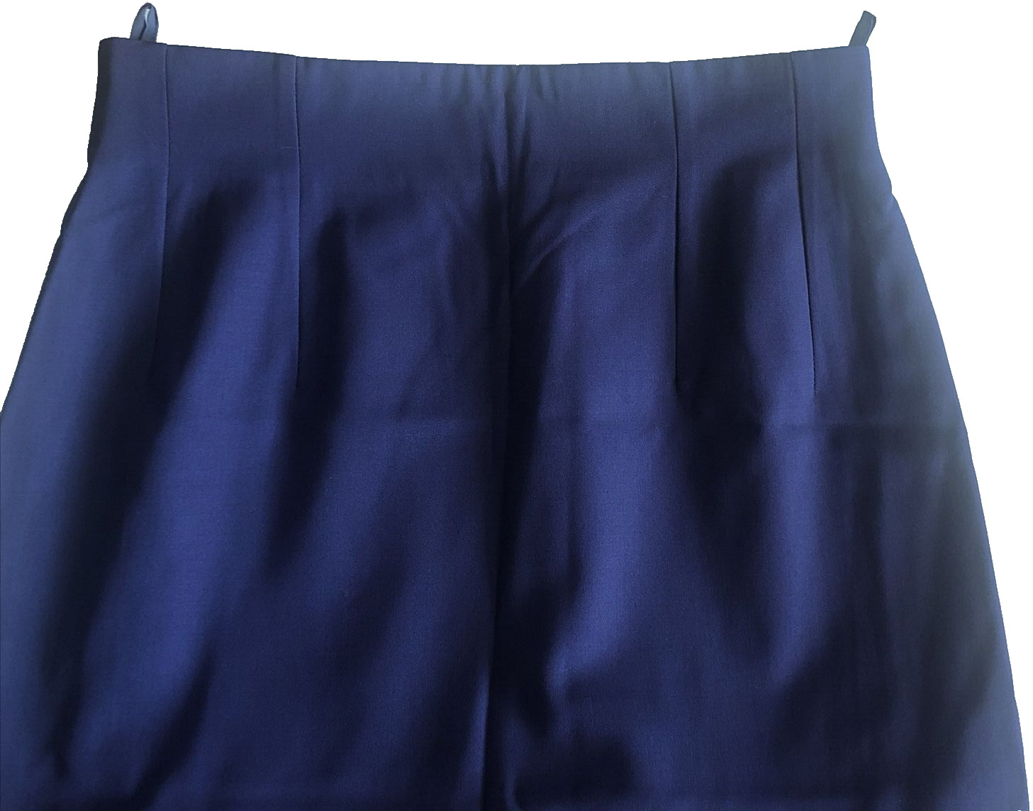 Celine Paris France 42 Solid NAVY 100% Wool Skirt… - image 12