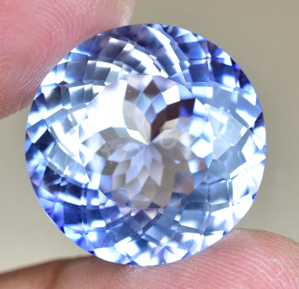 Natural Blue Maxixe Beryl 37.85 Ct Round AGL Certified Rare Loose Gemstone - Image 3 of 4