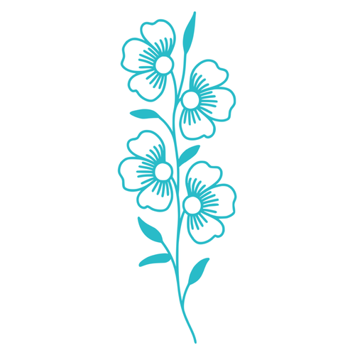 Flowers Vinyl Decal Car Window Truck Laptop Mirror - Picture 8 of 16