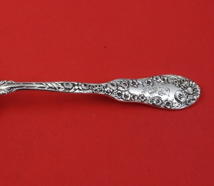 Cuchara bayas de plata esterlina número 10 de Dominick and Haff hojas bayas 9 1/8" Foto 3 de 3