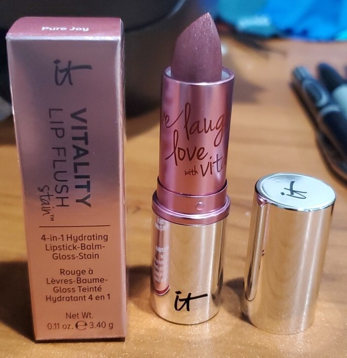 IT Cosmetics Vitality Lip Flush 4in1 Hydrating Balm Gloss Stain