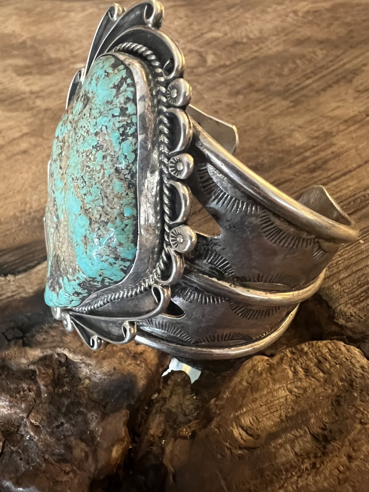 Vintage Turquoise Royston Green Native American C… - image 3