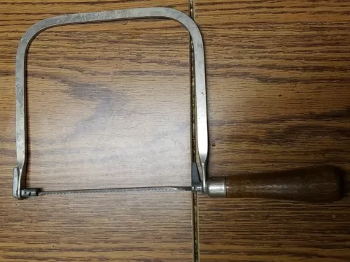 Early Craftsman USA Woodworking Saw Coping Saw Carpentry Vintage Tool