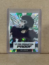 Max Johnson 2024 Leaf Football 1/1 Pre Production Proof