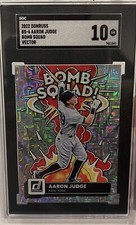 Aaron Judge 2022 Panini Donruss Bomb Squad Vector SGC 10 #BS6 New York Yankees