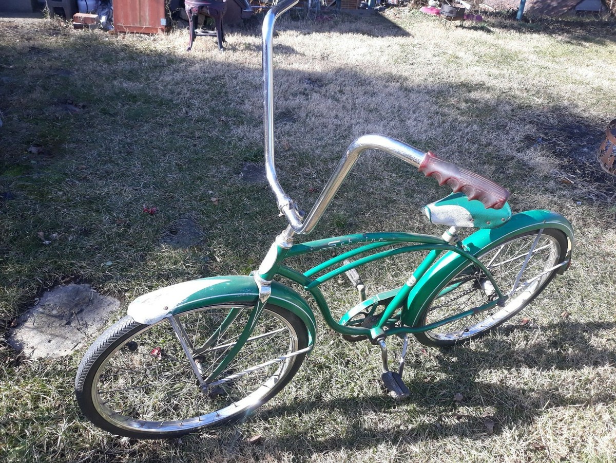 Vintage 1959 Schwinn Green speedster bicycle bike CANTILEVER