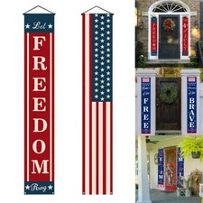 71x13inch 4th of July Patriotic Decoration Hanging American Flag Door Banner USA
