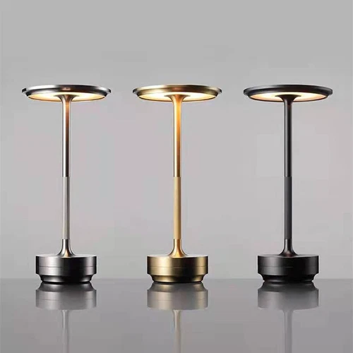 Premium LED Tischlampe Kabellos Gold Akku Dimmbar USB Aufladbar Tischleuchte DE - Bild 22 von 26