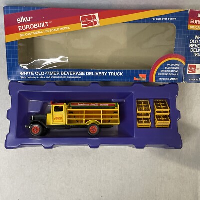 Siku 2860 White Old-Timer Beverage Delivery Truck Coca-Cola 1:55 Boxed Eurobuilt