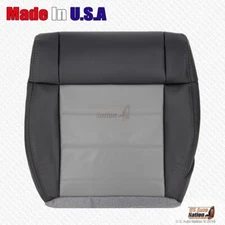 2009 FITS Jeep Wrangler Unlimited Front Driver Bottom Leather Cover 2 Tone Gray