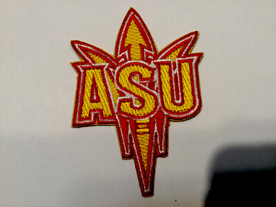 Arizona State Die Cut Patch - 2x3 Inch Embroidered Tactical Velcro Patch