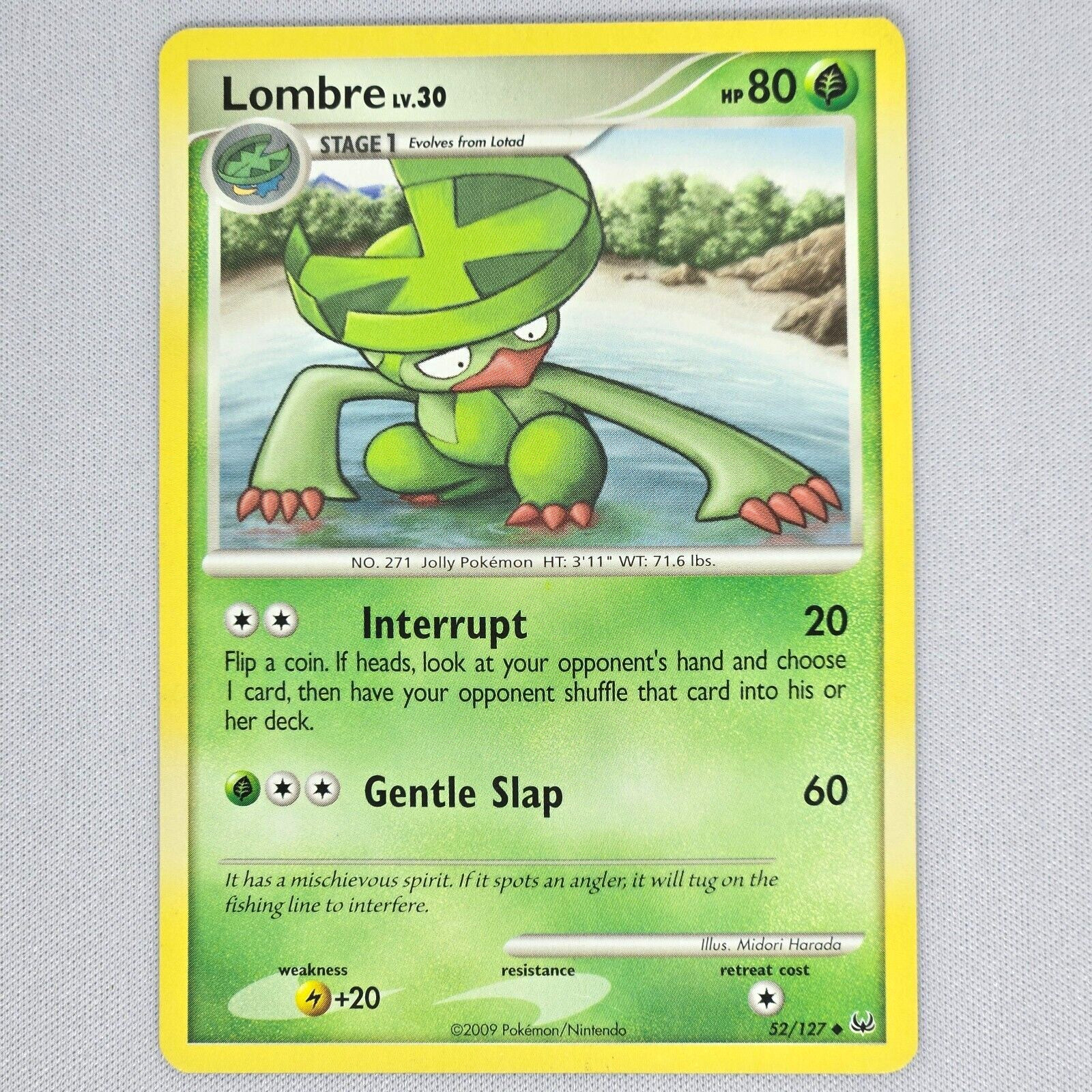 Lombre 52/127 Platinum Regular Non Holo Uncommon Pokemon Card TCG English LP