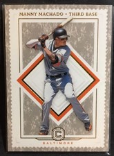 2018 Panini Cornerstones Baseball Manny Machado Baltimore Orioles Card #d 42/99